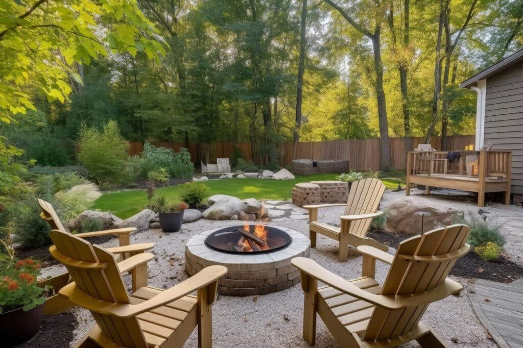 A concrete block fire pit is super easy to build and is the perfect addition to. your backyard for the summer. 