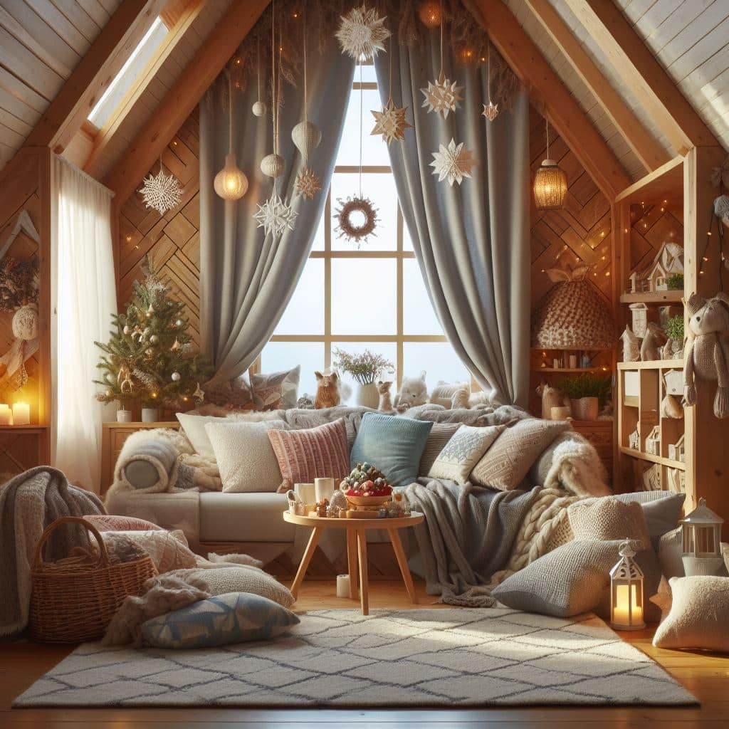 A cozy house with lots of blankets will help save energy!